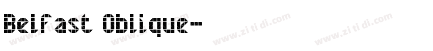 Belfast Oblique字体转换